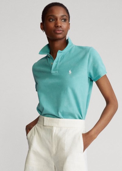 Dámské Polokošile Polo Ralph Lauren Classic Fit Frayed - 46873-JREH